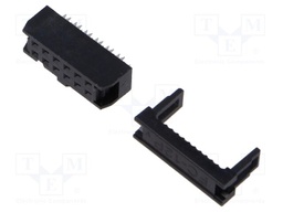 Plug; IDC; female; PIN: 12; without strain relief; IDC; 1.27mm