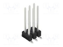 Connector: pin strips; pin header; male; PIN: 6; 2.54mm; SMT; 2x3