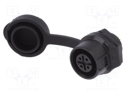 Socket; Connector: circular; size 12; 02; female; PIN: 4; for latch