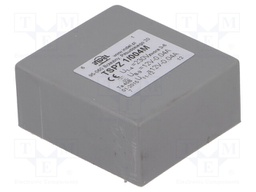 Transformer: encapsulated; 1VA; 230VAC; 12V; 12V; 0.04A; 0.04A; IP00