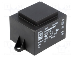 Transformer: encapsulated; 12VA; 230VAC; 9V; 1333mA; Mounting: PCB