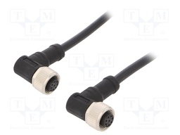 Cable: for sensors/automation; PIN: 8; M12-M12; 1m; plug; plug; 30V
