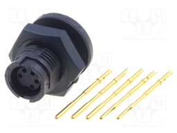 Connector: circular; Series: EN2; socket; female; soldering; PIN: 5