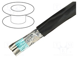 Wire; Alpha Essential C&C; 8x28AWG; PVC; dark grey; 600V; 305m