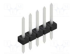 Connector: pin strips; pin header; male; PIN: 5; 2mm; THT; 1x5; 100V