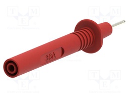 Probe tip; 36A; red; Tip diameter: 2mm; Socket size: 4mm