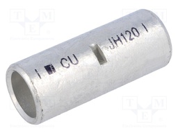 Butt splice; copper; 120mm2; tinned