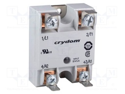 Relay: solid state; Ucntrl: 3÷32VDC; 25A; 24÷280VAC; on panel; IP00