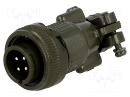 Connector: circular; Series: DS/MS; plug; male; PIN: 4; for cable