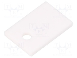 Heat transfer pad: aluminum; Thk: 1.5mm; 25W/mK; 15kV; Dim: 18x12mm