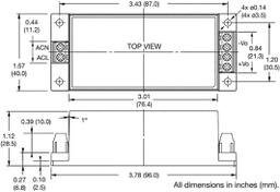 AC/DC Enclosed Power Supply (PSU), ITE, 1 Outputs, 25 W, 15 V, 1.67 A