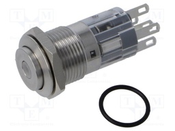 Switch: vandal resistant; Pos: 2; SPST-NO; 1A/24VDC; IP67; OFF-(ON)