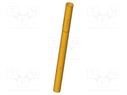 Test probe socket; Contact plating: gold-plated; soldered