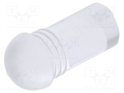 Fiber for LED; round; Ø3.2mm; Front: convex; straight; IP68