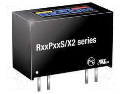 Converter: DC/DC; 1W; Uin: 21.6÷26.4V; Uout: 12VDC; Iout: 84mA; SIP7