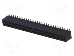 Socket; pin strips; female; PIN: 56; straight; 1.27mm; SMT; 2x28