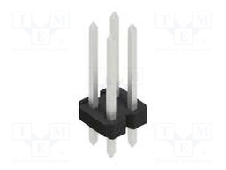 Connector: pin strips; pin header; male; PIN: 4; 2.54mm; THT; 2x2