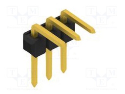 Connector: pin strips; pin header; male; PIN: 3; 2.54mm; THT; 1x3