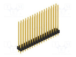 Connector: pin strips; pin header; male; PIN: 34; 2.54mm; THT; 2x17