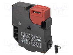 Safety switch: bolting; D4JL; NC x2 + NO; IP67; plastic; black/red
