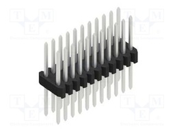 Connector: pin strips; pin header; male; PIN: 22; 1.27mm; THT; 2x11