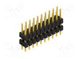 Connector: pin strips; pin header; male; PIN: 20; 2.54mm; THT; 2x10