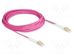 Fiber patch cord; OM4; LC/PC,both sides; 10m; 50/125um; LSZH