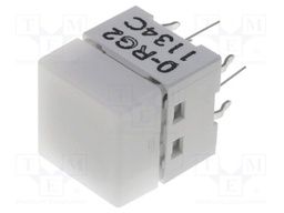 Switch: keypad; Pos: 2; SPST-NO; 0.05A/24VDC; white; Illumin: LED