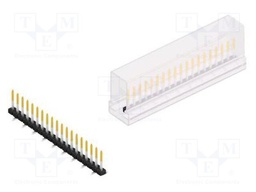 Connector: pin strips; pin header; male; PIN: 19; 2mm; SMT; 1x19