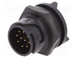Connector: circular; socket; male; PIN: 10; Buccaneer 4000; THT
