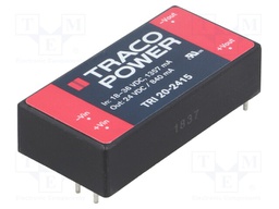 Converter: DC/DC; 20W; Uin: 18÷36V; Uout: 24VDC; Iout: 840mA; 2"x1"