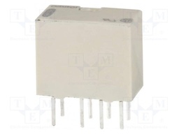 Relay: electromagnetic; DPDT; Ucoil: 5VDC; Icontacts max: 1A; PCB