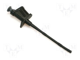 Clip-on probe; hook type; 6A; black; 4mm