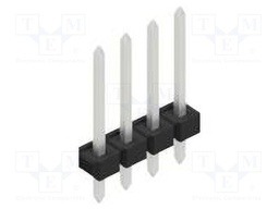 Connector: pin strips; pin header; male; PIN: 4; 2.54mm; THT; 1x4