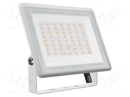 Lamp: LED flood light; 50W; 230VAC; white cold; 110°; 6500K; IP65