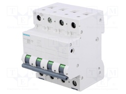 Circuit breaker; 400VAC; Inom: 20A; Poles: 3+N; DIN; Charact: B; 6kA