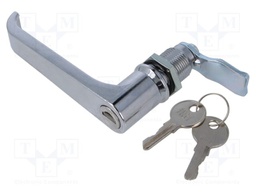 Lock; zinc and aluminium alloy; 33mm; chromium; Key code: 1333