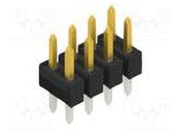 Connector: pin strips; pin header; male; PIN: 8; 2.54mm; THT; 2x4