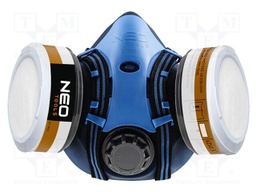 Dust respirator; A1P2; silicone; Kit: filter x2