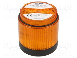 Lighting; orange; LED; 24VDC; 24VAC; IP66; Ø70x76mm; -30÷70°C