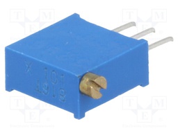 Potentiometer: mounting; multiturn; 100Ω; 500mW; THT; ±10%; linear