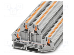 Splice terminal: rail; PTV; PA; L: 56mm; ways: 2; terminals: 4