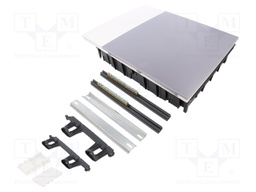 Enclosure: for modular components; IP40; plaster embedded; white