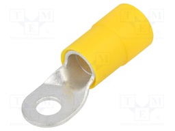 Tip: ring; M10; Ø: 11mm; 70mm2; crimped; for cable; insulated; tinned