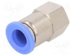 Push-in fitting; straight; -0.95÷15bar; Mat: nickel plated brass