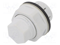 Stopper; IP68; Mat: polyamide; light grey; push-in; 25.3mm