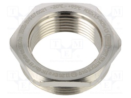 Reduction of threads for glands; Int.thread: M25; brass; nickel