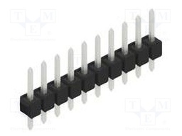 Connector: pin strips; pin header; male; PIN: 10; 2.54mm; THT; 1x10