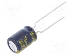 Capacitor: electrolytic; low impedance; THT; 47uF; 63VDC; ±20%