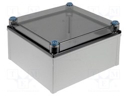 Enclosure: multipurpose; X: 300mm; Y: 300mm; Z: 170mm; QUICK; grey